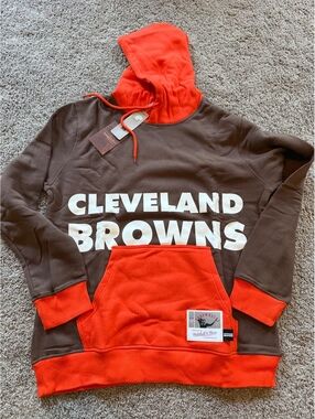 Mitchell & Ness Cleveland Browns Throwback Hoodie XL